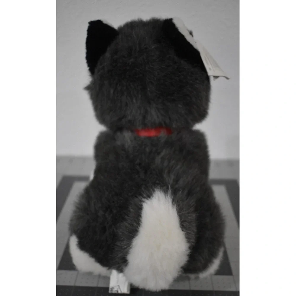 Husky Dog Canada Plush Stuffed Souvenir Tag‎ Sitting Animal House 10.5 Blue eyes